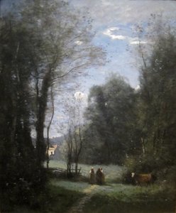 The Maison Blanche de Sèvres by Jean Baptiste Camille Corot